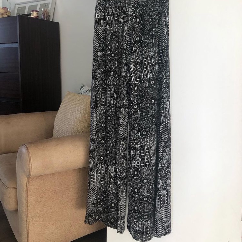 Elastic waist wide leg pants | dex | xs